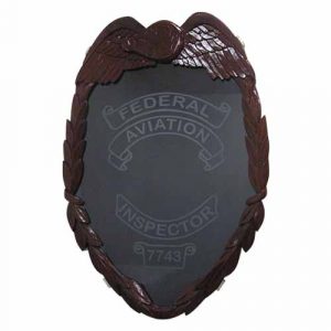 FAA Badge Shadow Box