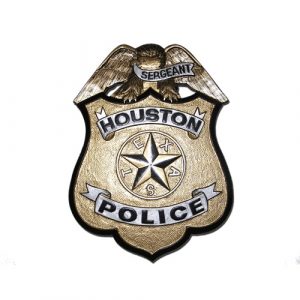 Houston Police Badge Plaque