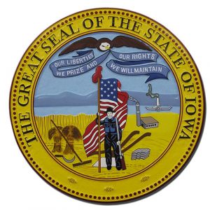 Iowa State Seal Plaque