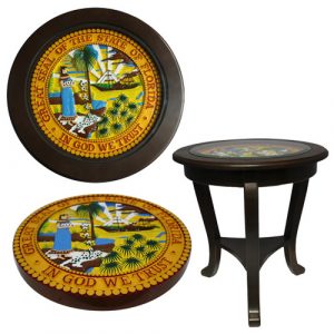 President Range State Seal End Table Model 1