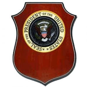 US President's Plaque