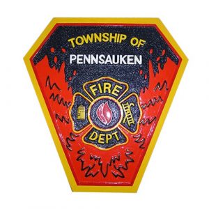 Township of Pennsauken Fire Department Patch Plaque