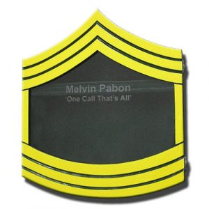 US Army E8 Retirement / Shadow Box Colored