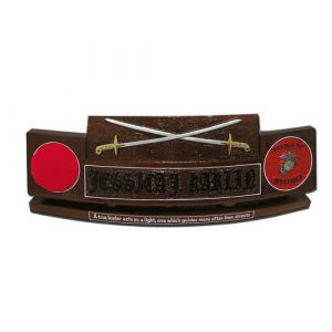 USMC Officers Sword Desk Nameplate
