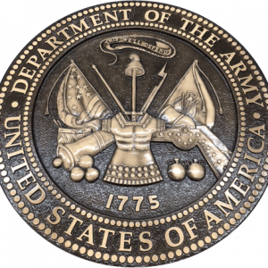 US Army Seal Cast Bronze Plaque