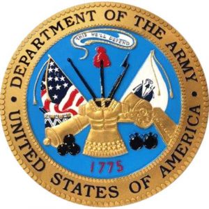 US Army Seal Cast Aluminum Fully Painted