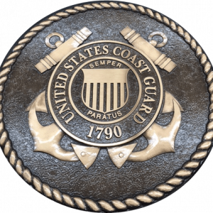 US Coast Guard Seal Cast Bronze Plaque