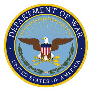 U.S. Department of War seal plaque
