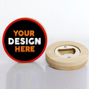 Custom Wood/Metal Magnet Bottle Opener